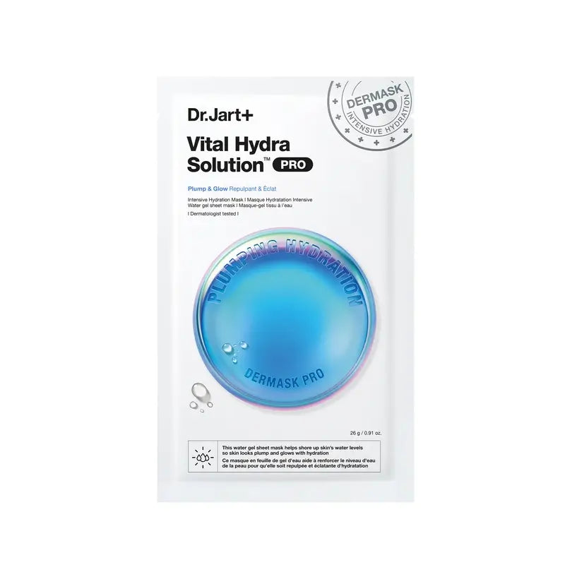 Jart+ Dermask Vital Hydra Solution Pro Masque hydratant pour le visage, 26g
