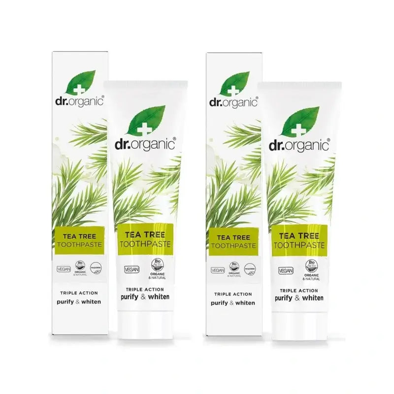 Dentifrice triple action à l'arbre à thé, 2X100 ml