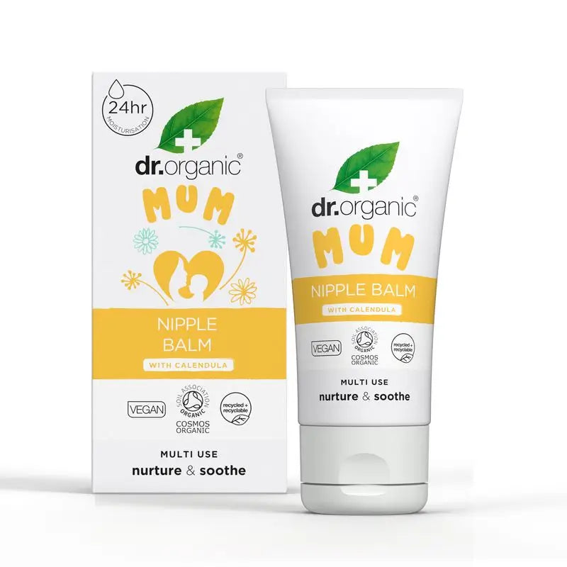 Baume pour mamelons Dr. Organic protecteur, nourrissant, apaisant, 30 ml