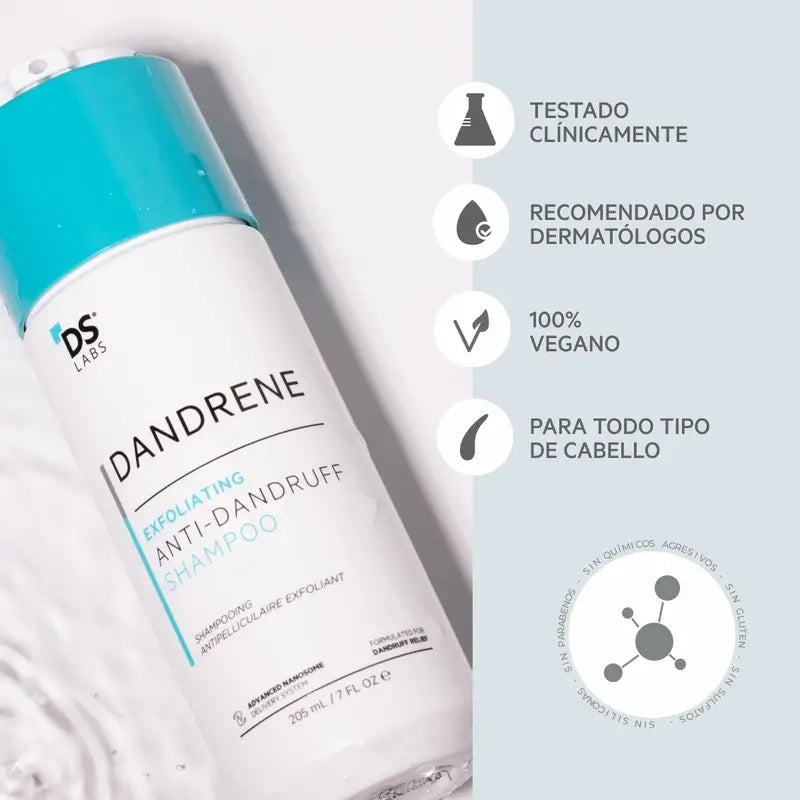 Ds Laboratoires Dandrene Dandrene Shampooing exfoliant antipelliculaire, 205 ml