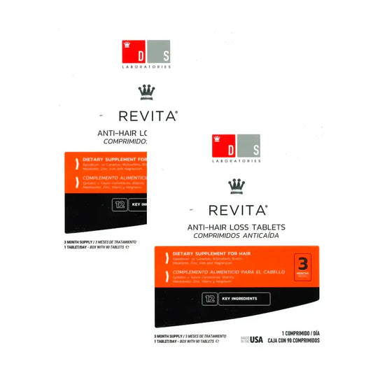 Ds Laboratories Revita Anti-Hair Loss Tablets, Pack 2 x 90 unités