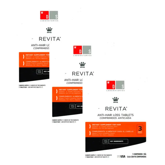 Ds Laboratories Revita Anti-Hair Loss Tablets, Pack 3 x 90 unités