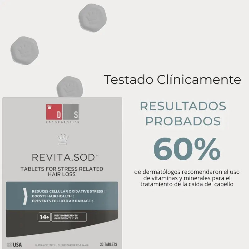 Ds Laboratories Revita Sod Comprimés anti-chute, 30 pcs