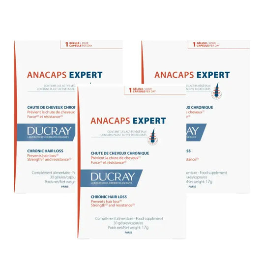 Ducray Anacaps Expert Supplément Anti-Chute, Pack 3 x 30 Capsules