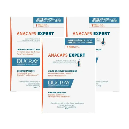 Ducray Anacaps Expert, Pack 3 x 90 gélules