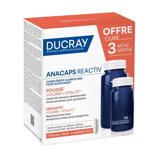 Ducray Anacaps Reactiv Caps Nc, 90 gélules