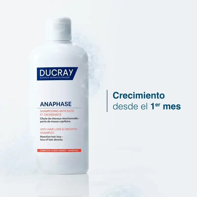 Ducray Anaphase Shampooing Chute et Croissance des Cheveux, 400 ml