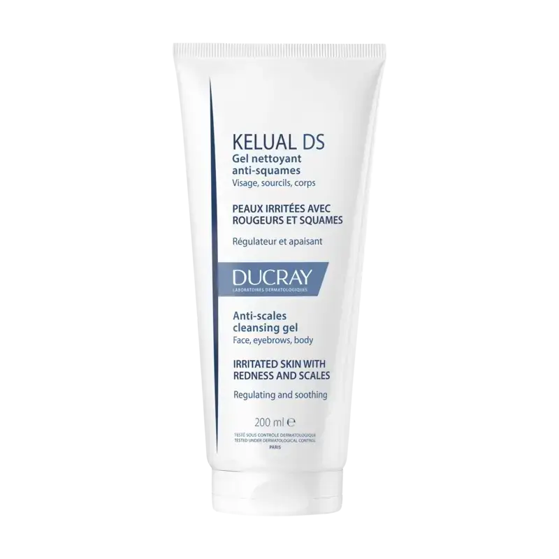 Ducray Kelual Ds Gel nettoyant pour le visage, 200 ml