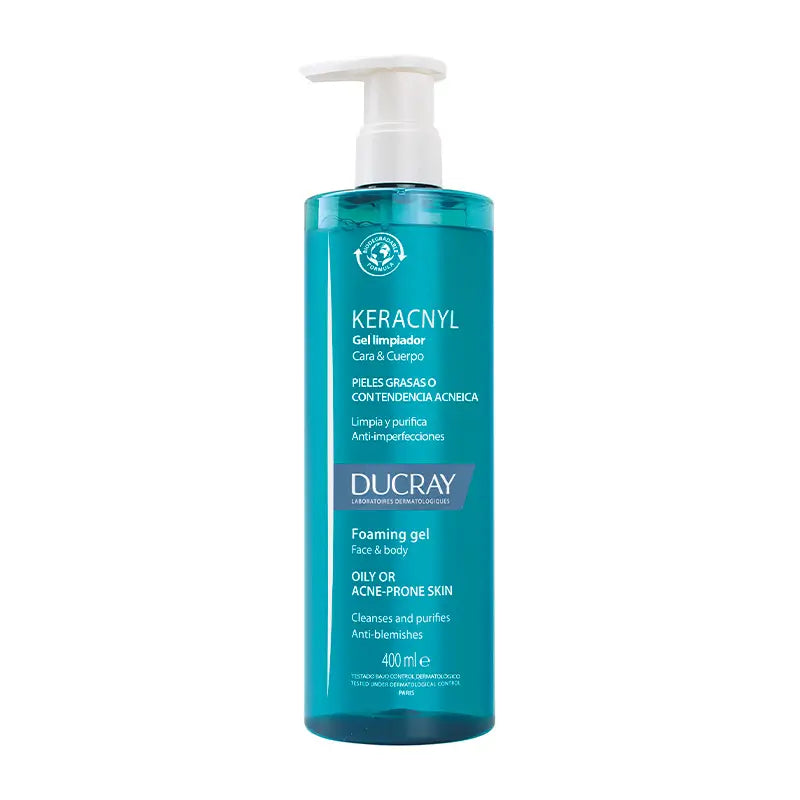Ducray Keracnyl Cleansing Gel 400 ml