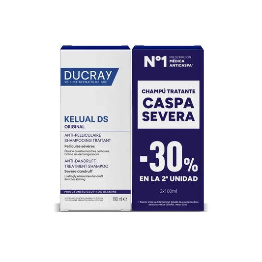 Ducray Pack Duo Kelual Ds Shampooing Antipelliculaire, 2X100Ml