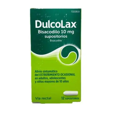Dulcolax Bisacodyl 10 mg, 12 suppositoires