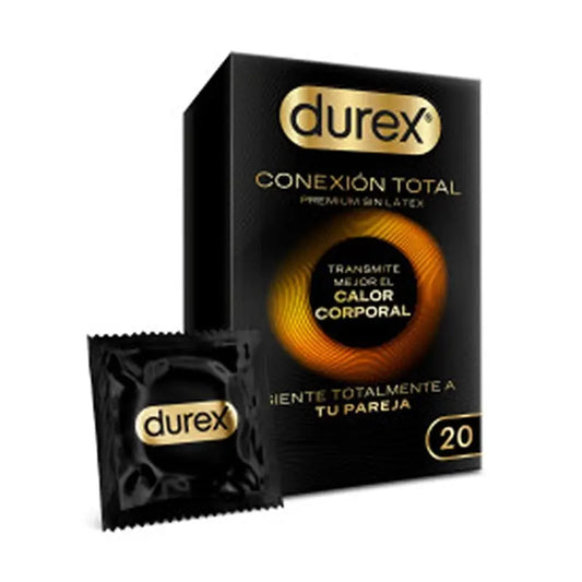 Durex Total Connection Ultra Thin Plus Latex Free Condom Body Feel Technology, 20 préservatifs