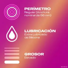 Durex Dame Placer 12 Préservatifs + Lubrifiant Fraise 50 ml