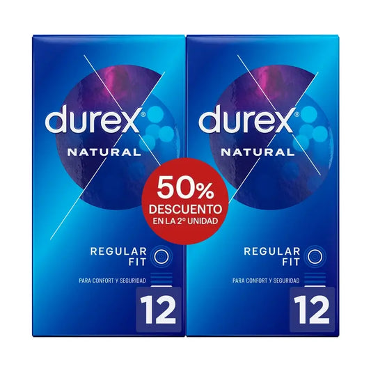 Durex Natural Plus 2ème unité 50%, 24 unités