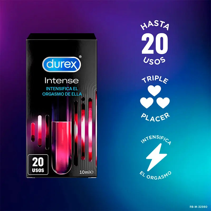 Durex Pack Gel Intense Orgasmic + Anneau Vibrant Intense Orgasmic Vibrations