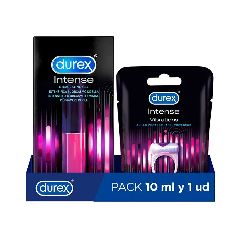 Durex Pack Gel Intense Orgasmic + Anneau Vibrant Intense Orgasmic Vibrations