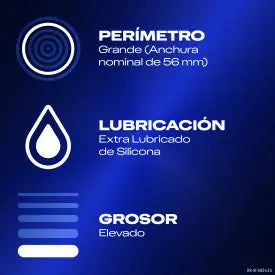 Durex Perfect Connection Extra Lubrifié, 10 Préservatifs