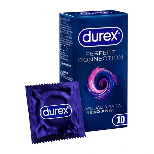 Durex Perfect Connection Extra Lubrifié, 10 Préservatifs