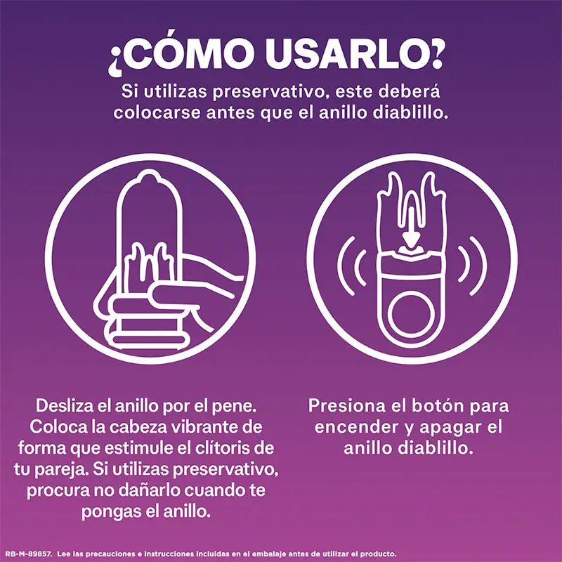 Durex Anneau Vibrant Stimulateur Clitoris Diable Orgasmique Intense