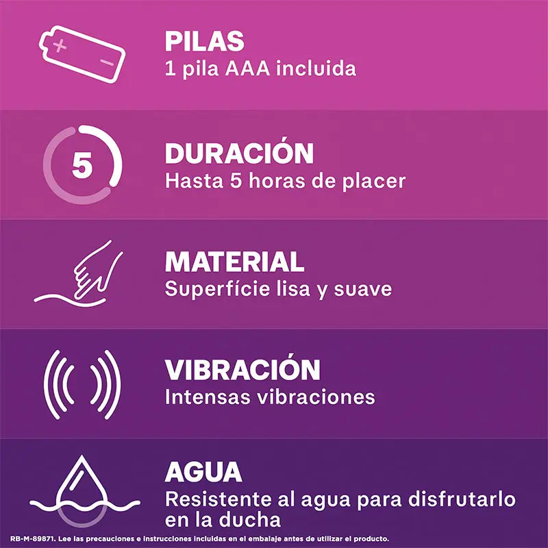 Durex Vibrator Mini Intense Orgasmic Pure Pleasure, gode clitoridien pour femmes