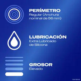 Durex Extra Safe Natural Condoms with Extra Thickness 12 unités