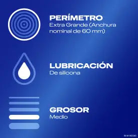 Préservatifs Durex Original Natural Plus Size Xl - 12 pièces