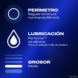 Durex Prolonged Pleasure Préservatifs avec effet retardateur 12 pièces