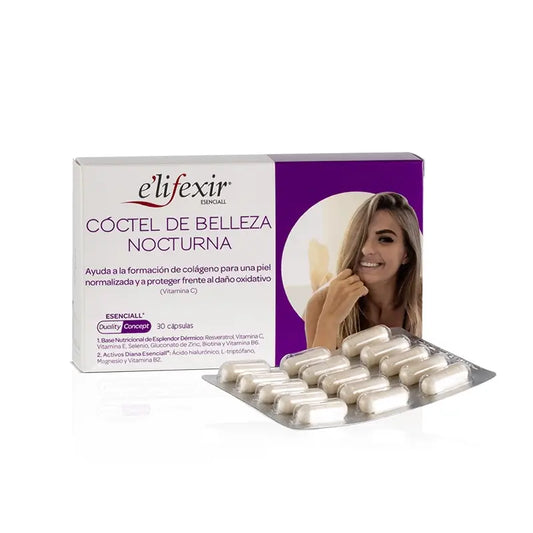 Elifexir Essential Night Beauty Cocktail Acide Hyaluronique 30Caps