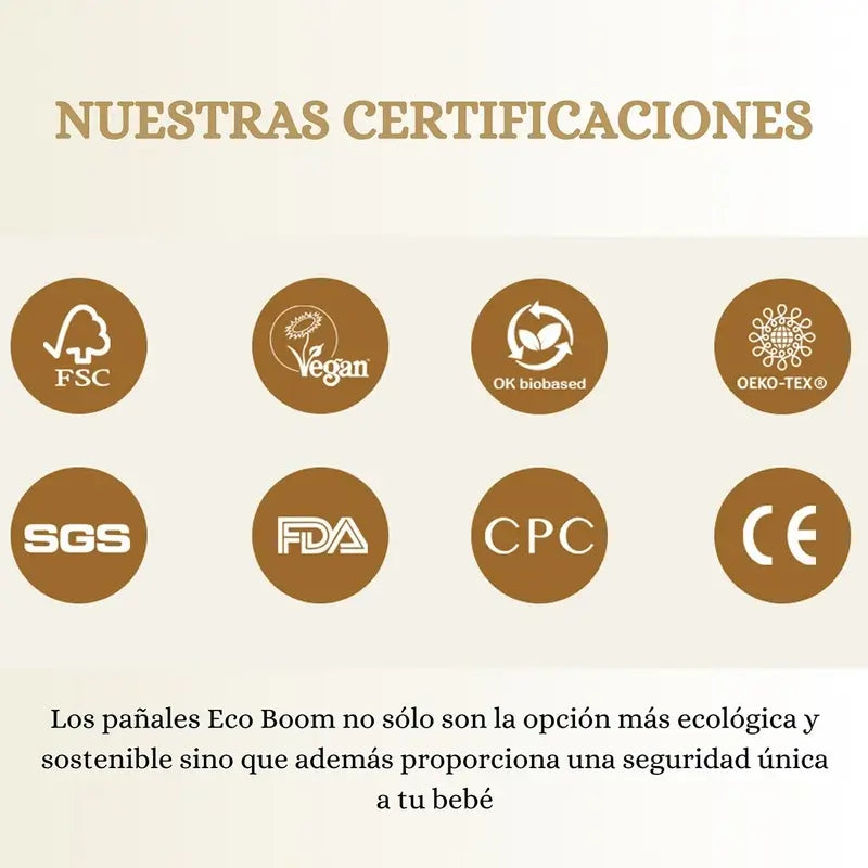 Couche en bambou Eco Boom Pure S 2, 36 pcs.