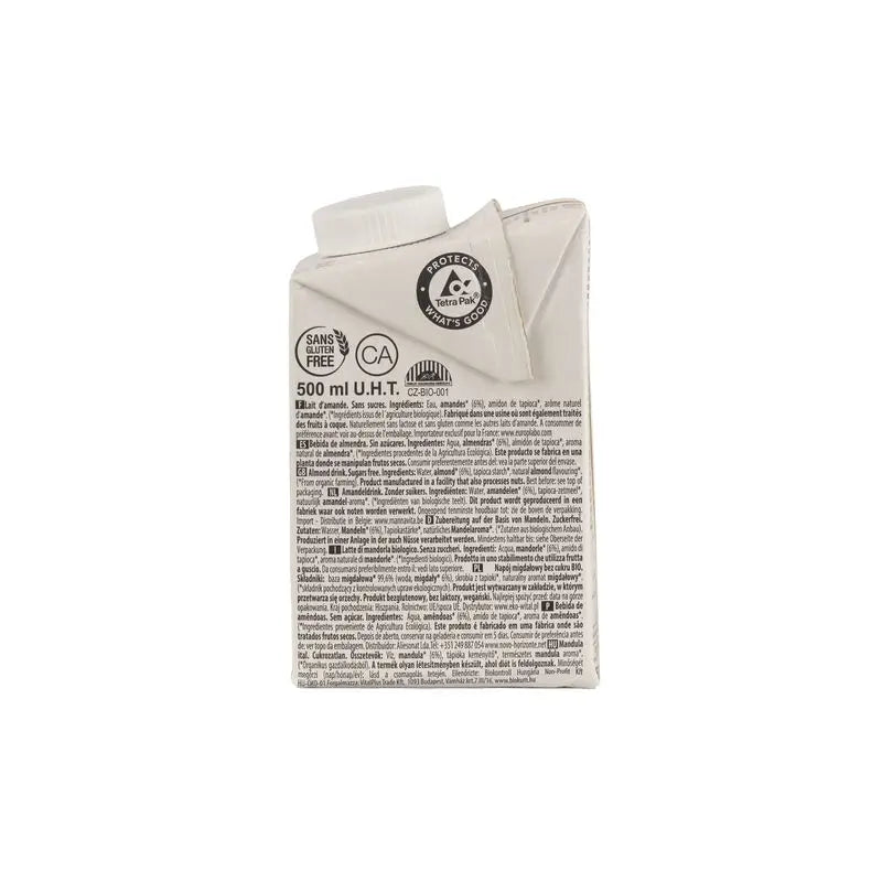 Ecomil Amande Nature Bio 500 Ml, 500 ml