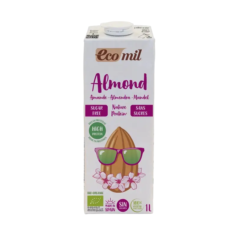 Ecomil Amande Nature Protéine, 1 litre
