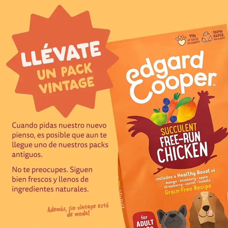 Edgard & Cooper Medium Adult Dog Food With Fresh Chicken , 2.5 kg