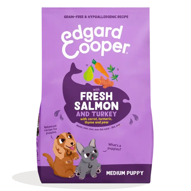 Edgard & Cooper Medium Puppy Food With Fresh Salmon & Turkey , 2.5 kg