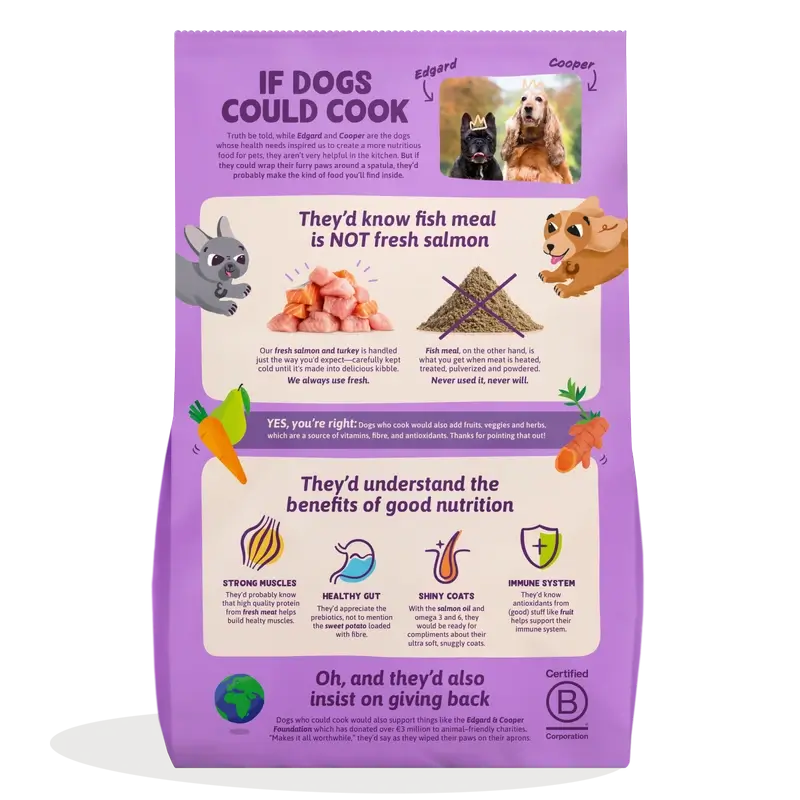 Edgard & Cooper Medium Puppy Food With Fresh Salmon & Turkey , 2.5 kg