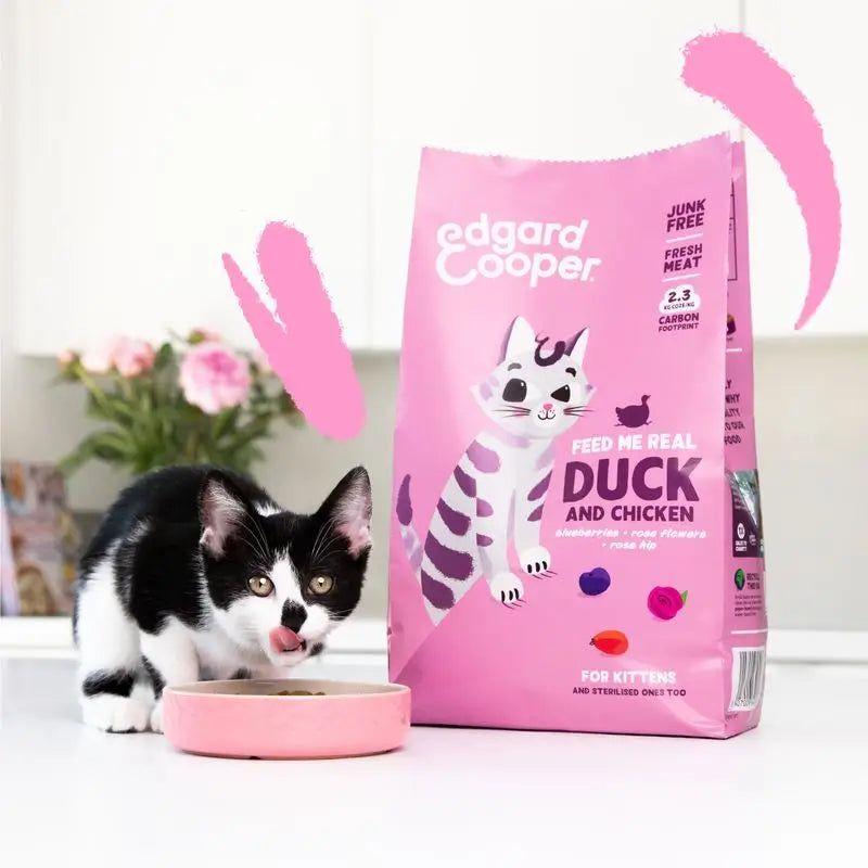 Edgard & Cooper Cat Food Kitten 2kg Duck Fresh From The Yard (Canard frais du jardin)