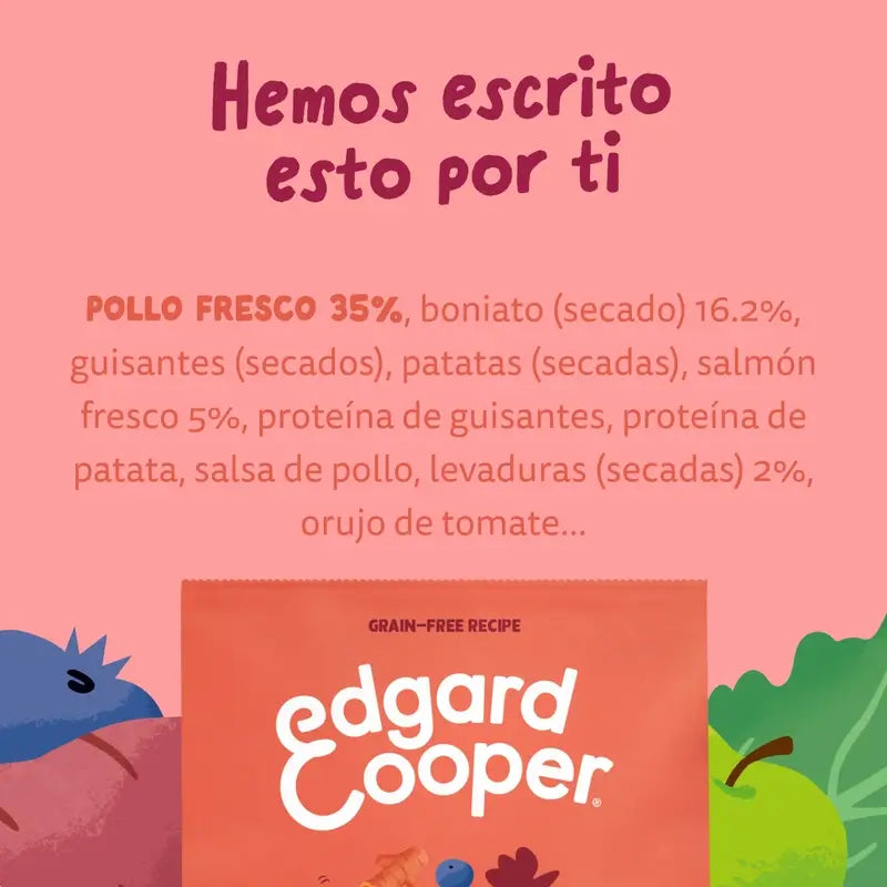 Edgard & Cooper Large Senior Dog Food With Fresh Chicken & Salmon , 12 kg