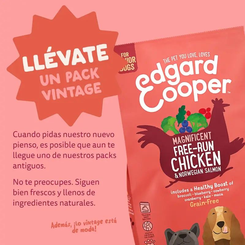 Edgard & Cooper Large Senior Dog Food With Fresh Chicken & Salmon , 12 kg