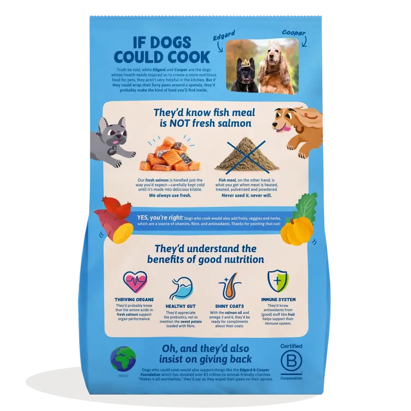 Edgard & Cooper Adult Large Dog Food With Fresh Salmon, 12 kg