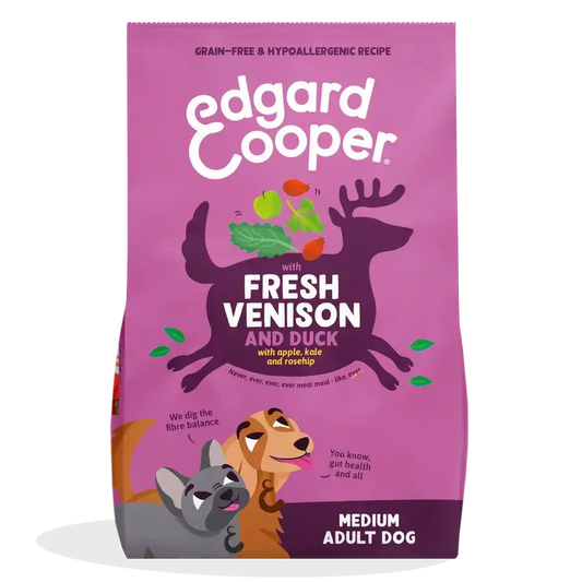 Edgard & Cooper Medium Adult Dog Food With Fresh Venison & Duck , 2.5 kg