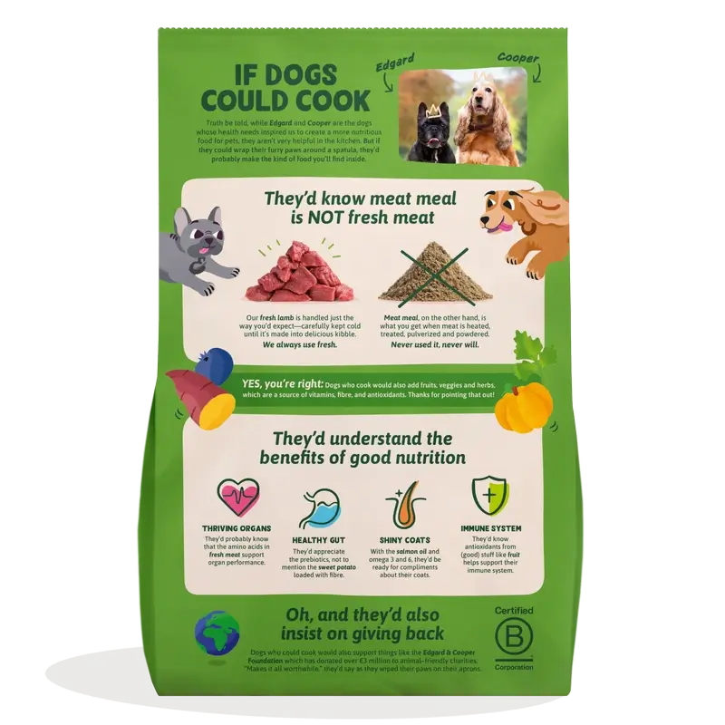 Edgard & Cooper Adult Medium Dog Food With Fresh Lamb , 2.5 kg