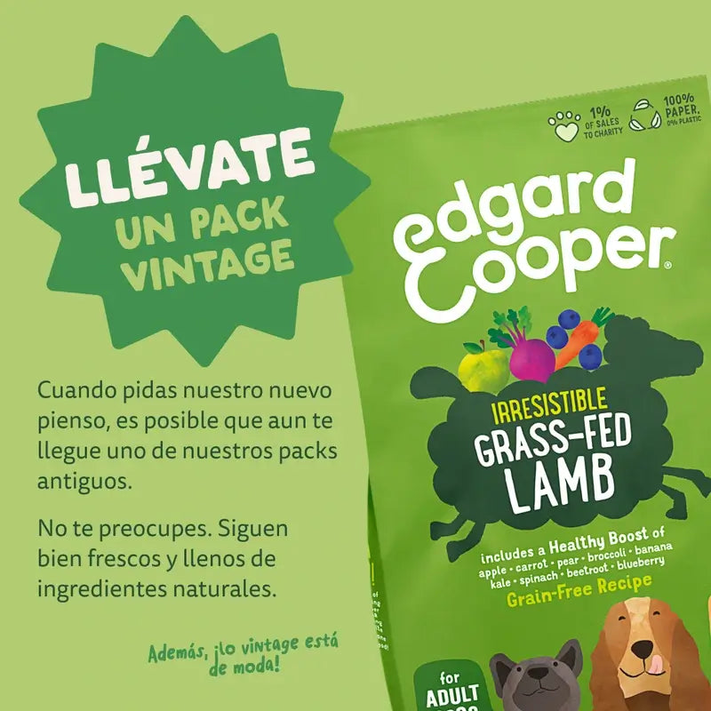 Edgard & Cooper Adult Medium Dog Food With Fresh Lamb , 2.5 kg