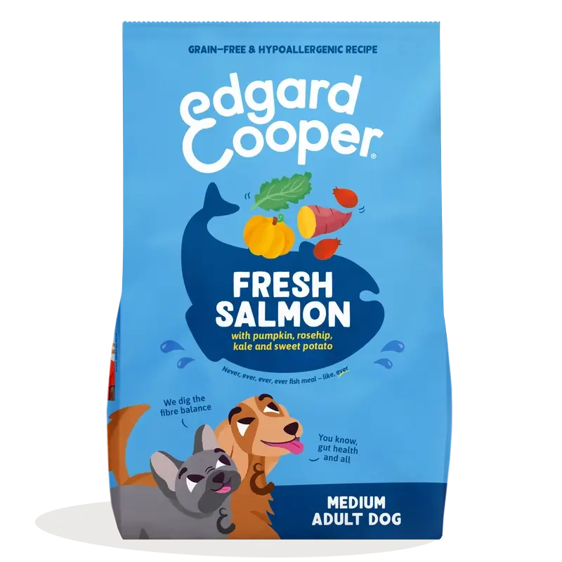 Edgard & Cooper Medium Adult Dog Food With Fresh Salmon , 2.5 kg