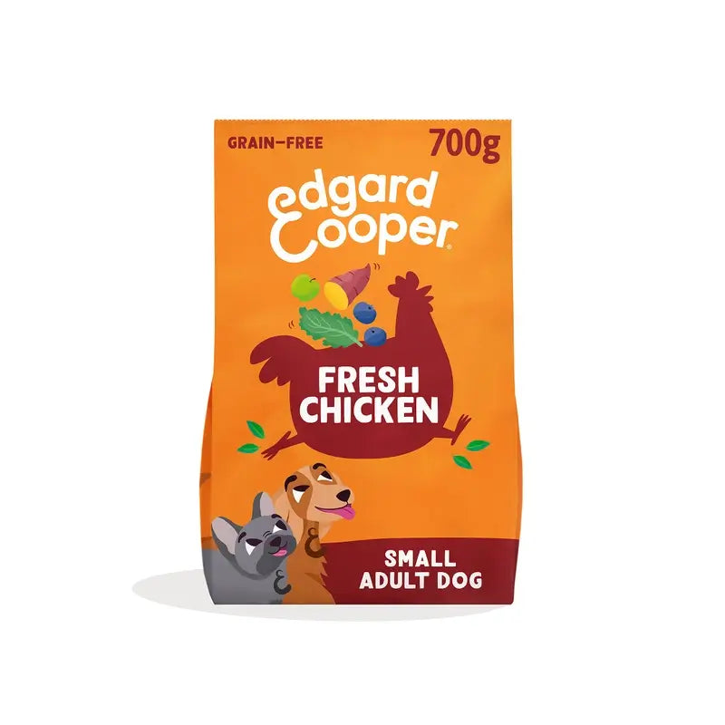 Edgard & Cooper Mini Croquettes pour chien adulte avec poulet frais , 0.7 kg