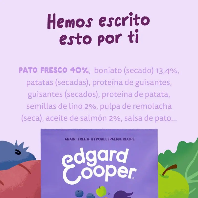 Edgard & Cooper Large Adult Dog Food With Fresh Duck , 12 kg