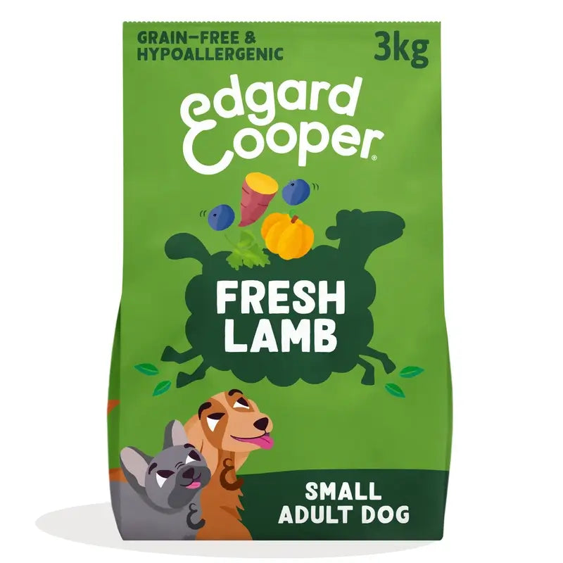 Edgard & Cooper Croquettes pour chiens miniatures adultes avec agneau frais, 3 kg