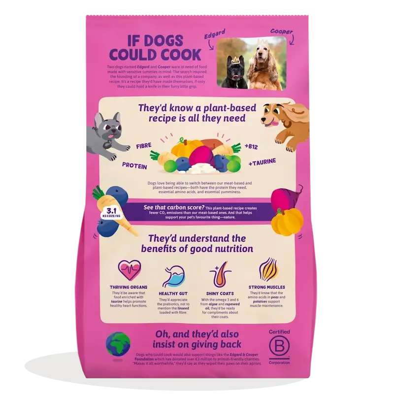 Edgard & Cooper Medium Adult Dog Food With Beetroot & Pumpkin , 2.5 kg