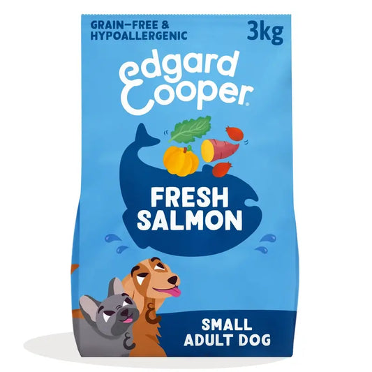 Edgard & Cooper Mini Croquettes pour chien adulte avec saumon frais , 3 kg