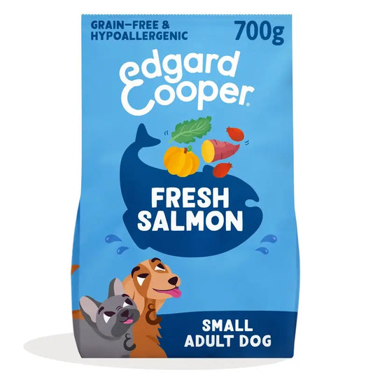 Edgard & Cooper Croquettes pour chiens miniatures adultes avec saumon frais, 0,7 kg