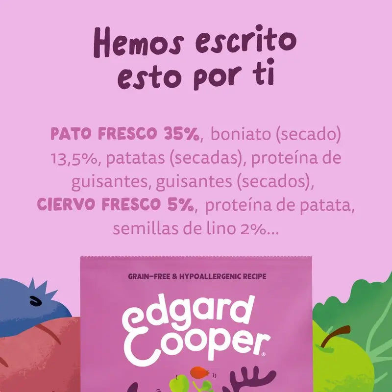 Edgard & Cooper Croquettes pour chiens miniatures adultes avec venaison et canard frais, 3 kg