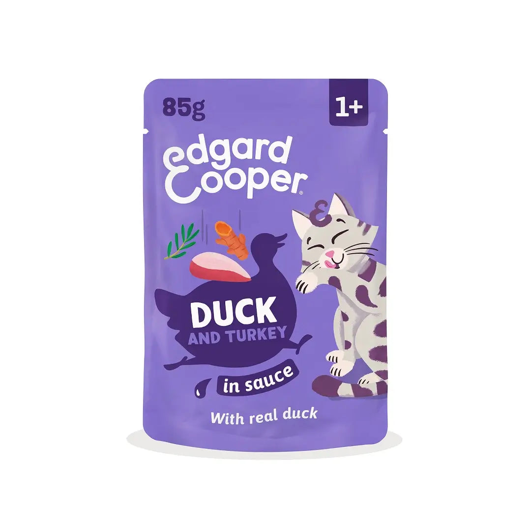 Edgard & Cooper Canard & Dinde en sauce pour chiens adultes, 12 x 85 g